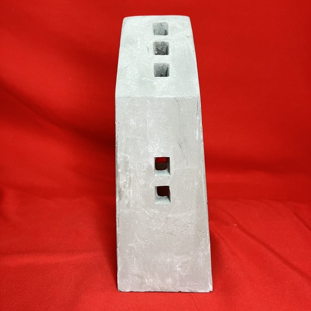 Medium 8" Tea Light Concrete Building / House Modern Cement Decorative /Flaws #2 - Picture 6 of 16